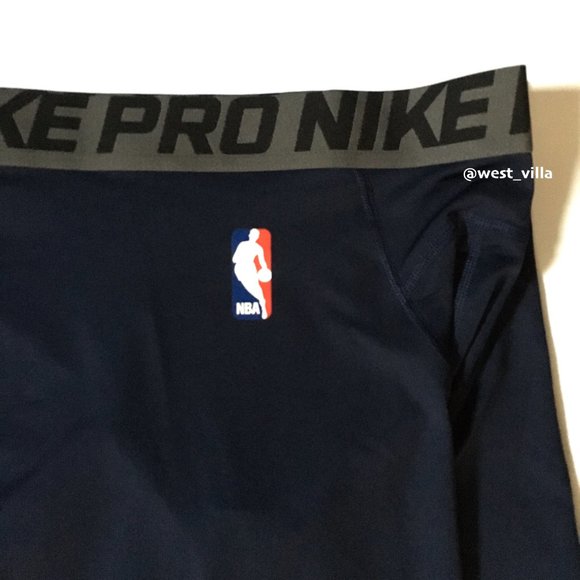 Nike Pro NBA Men's Basketball Compression Training Tights Shorts - Obsidian Blue - Picture 4 of 5